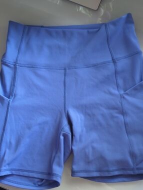 Fabletics Periwinkle Blue High-Rise Bike Shorts